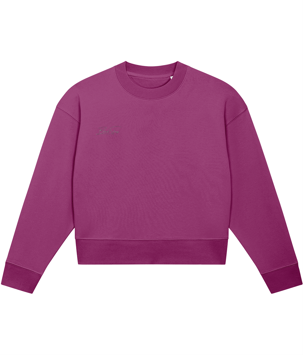 The BSC Embroidered Signature cropped sweatshirt