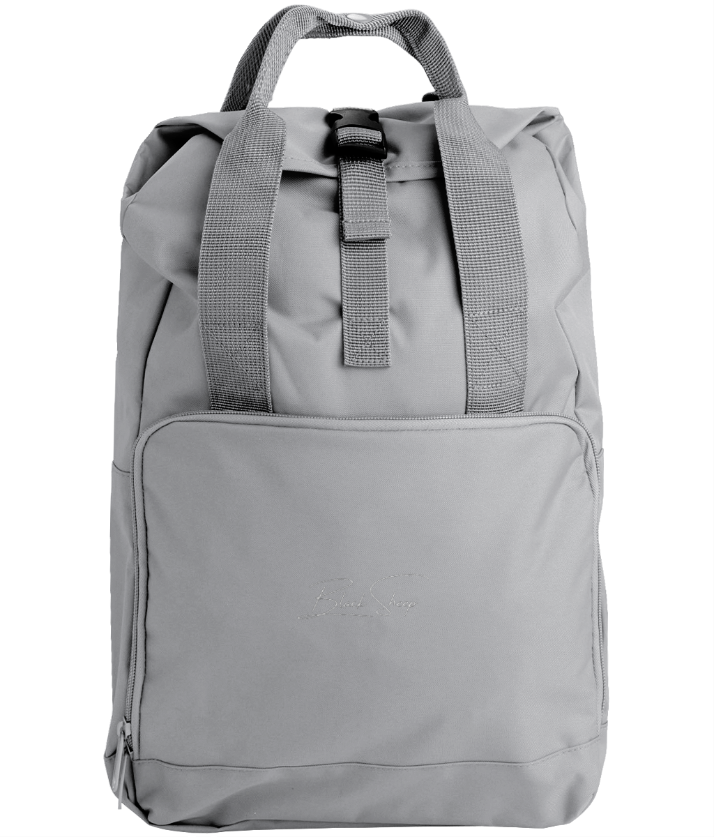 The BSC Signature Embroidered Twin Handle Roll-Top Backpack