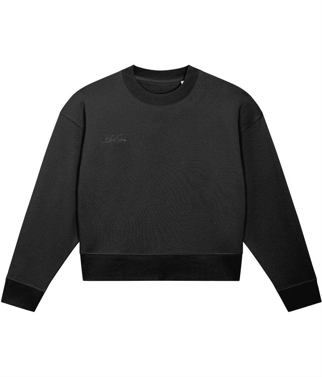 The BSC Embroidered Signature cropped sweatshirt