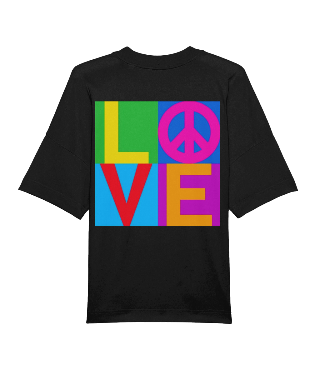 The BSC PEACE Tee Shirt Oversized Back Brint