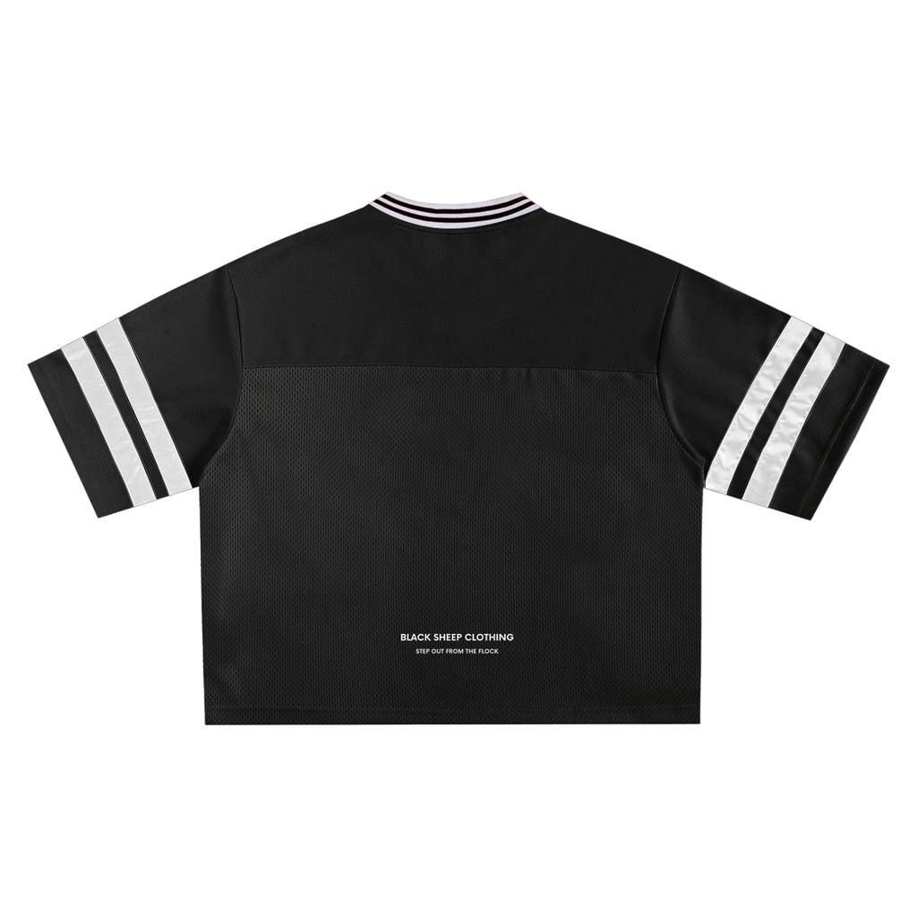 The Signature Taped Mesh Boxy T-Shirt in Black