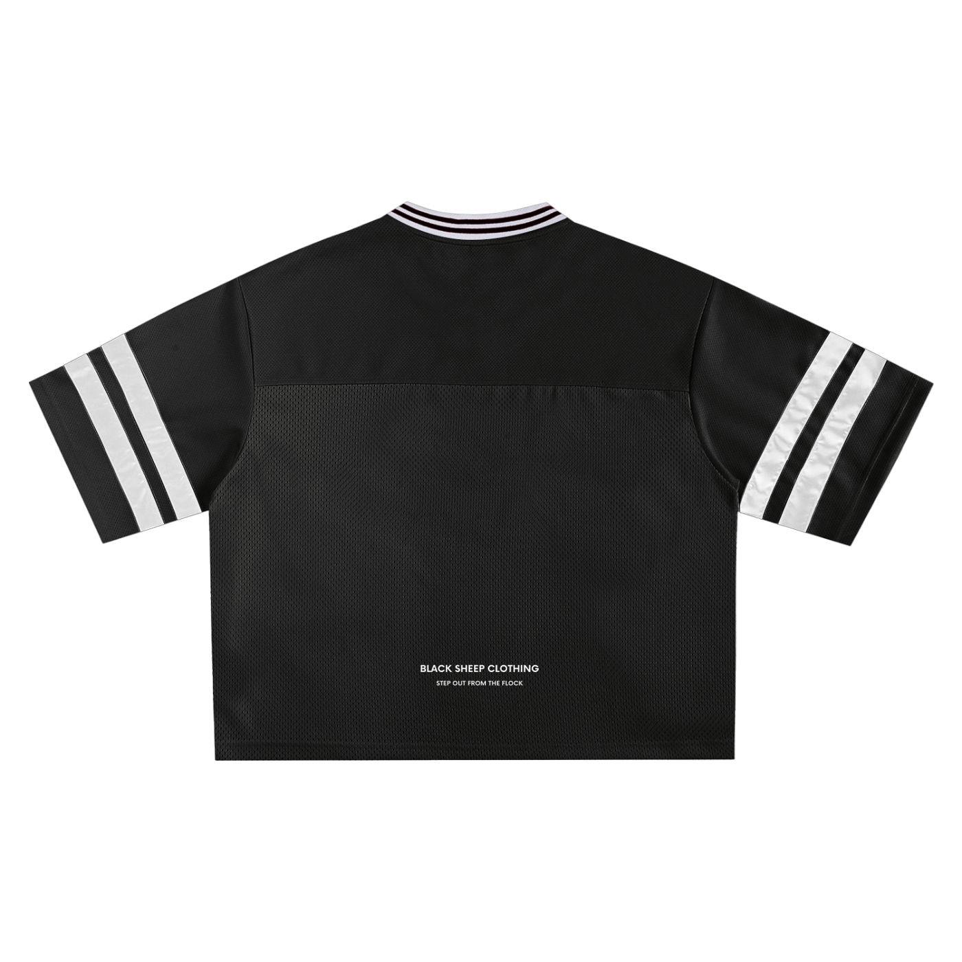 The Signature Taped Mesh Boxy T-Shirt in Black