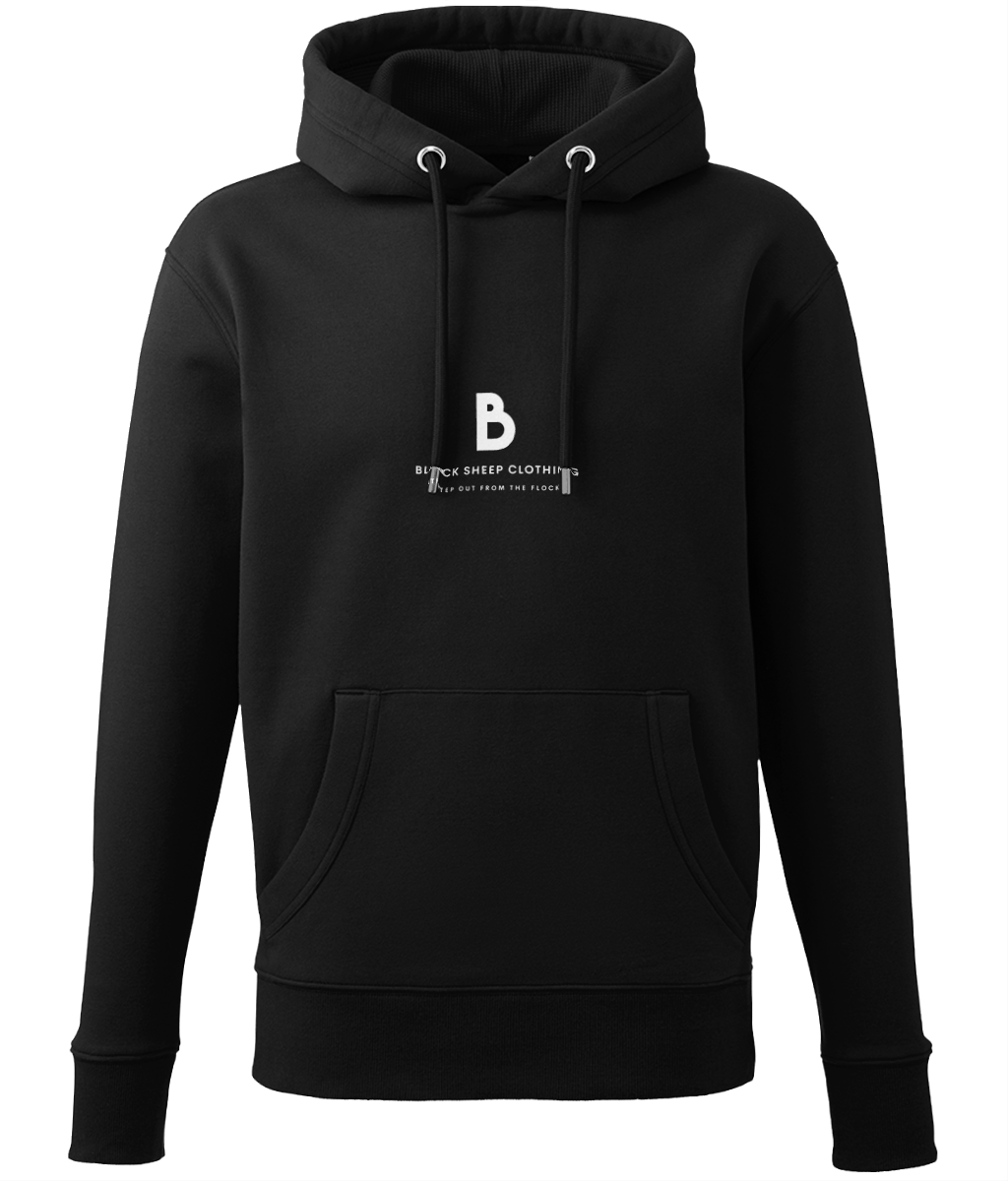 The Black out Logo Hoodie Black