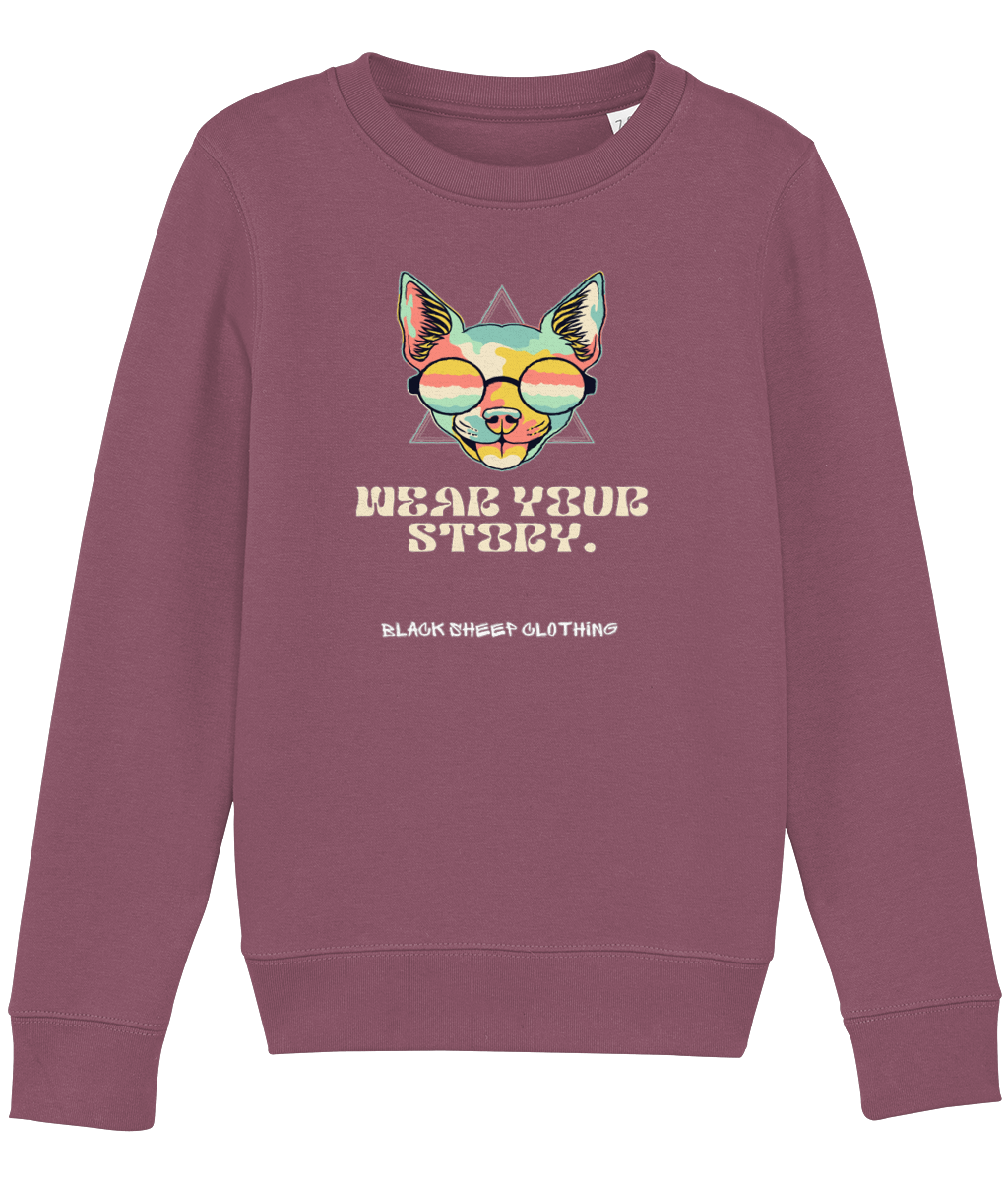 The BSC Kool Katz Kids Crew Neck Sweatshirt