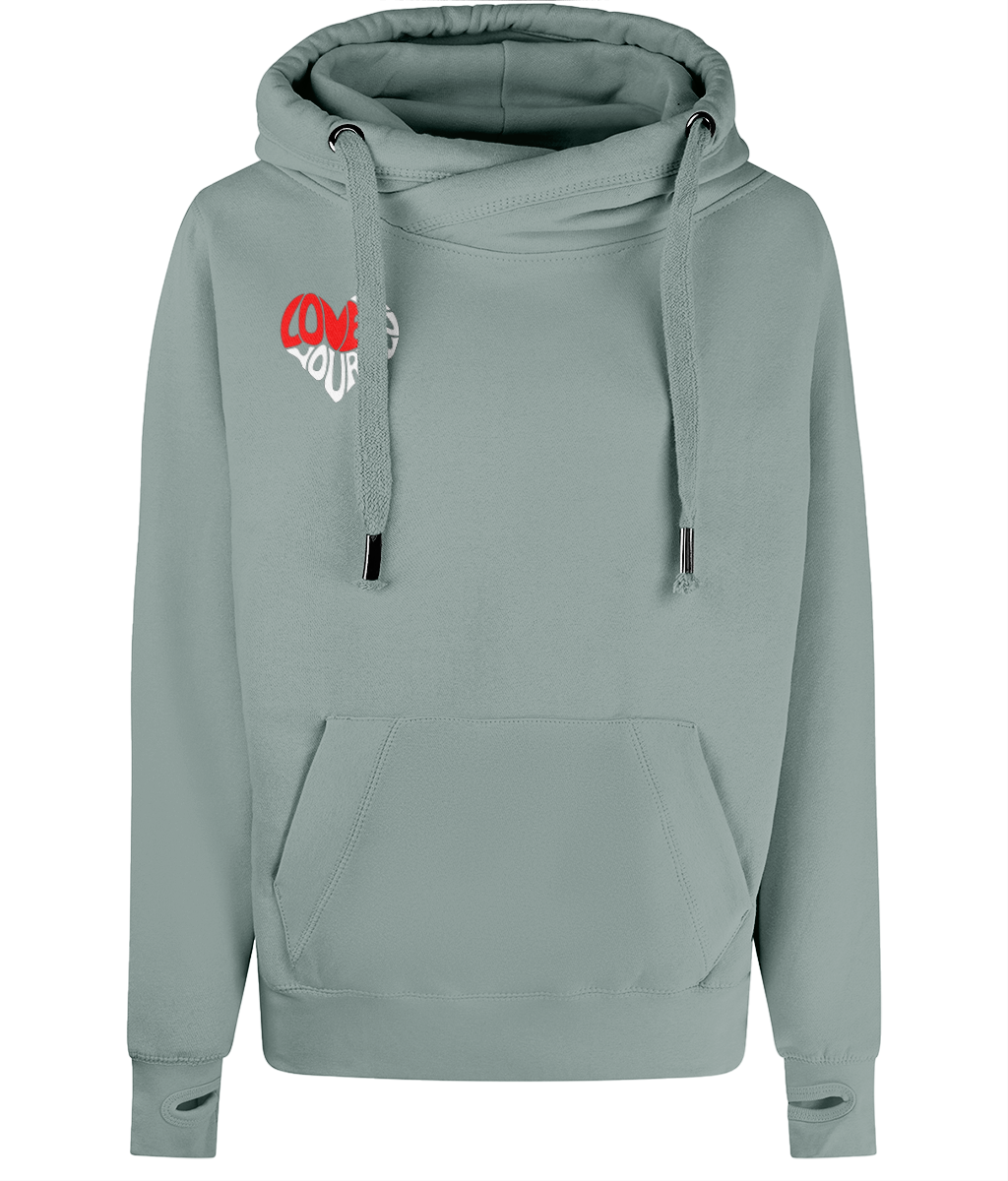 The BSC Adore Cross Neck Hoodie