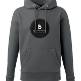 The Black out Logo Hoodie Black