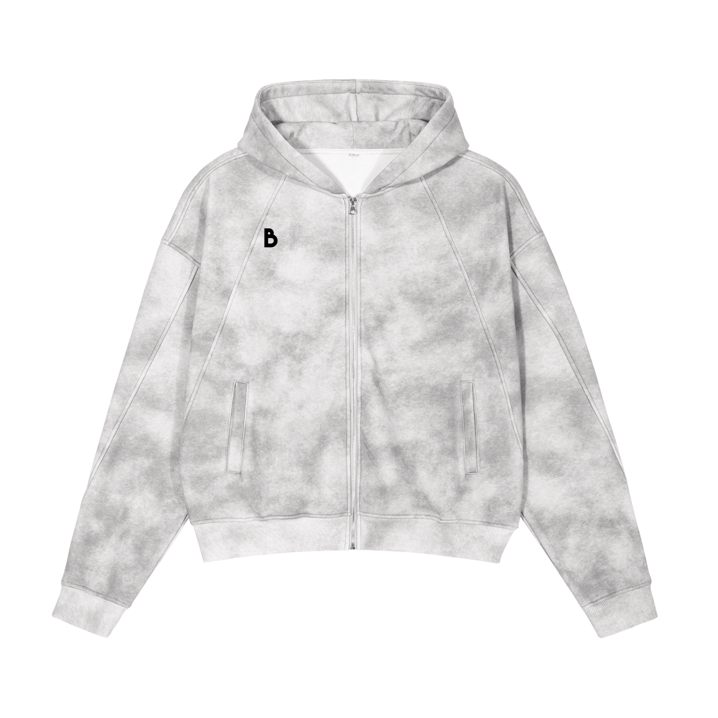 The Signature Dirty Washed Zip-Up Fleece Hoodie