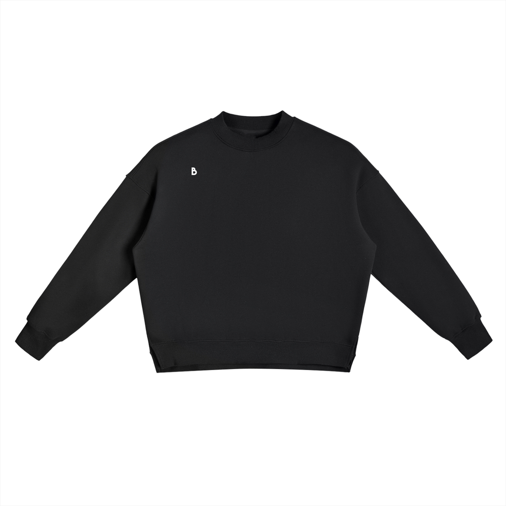 The Signature Fleece Side Slit Crewneck Sweatshirt