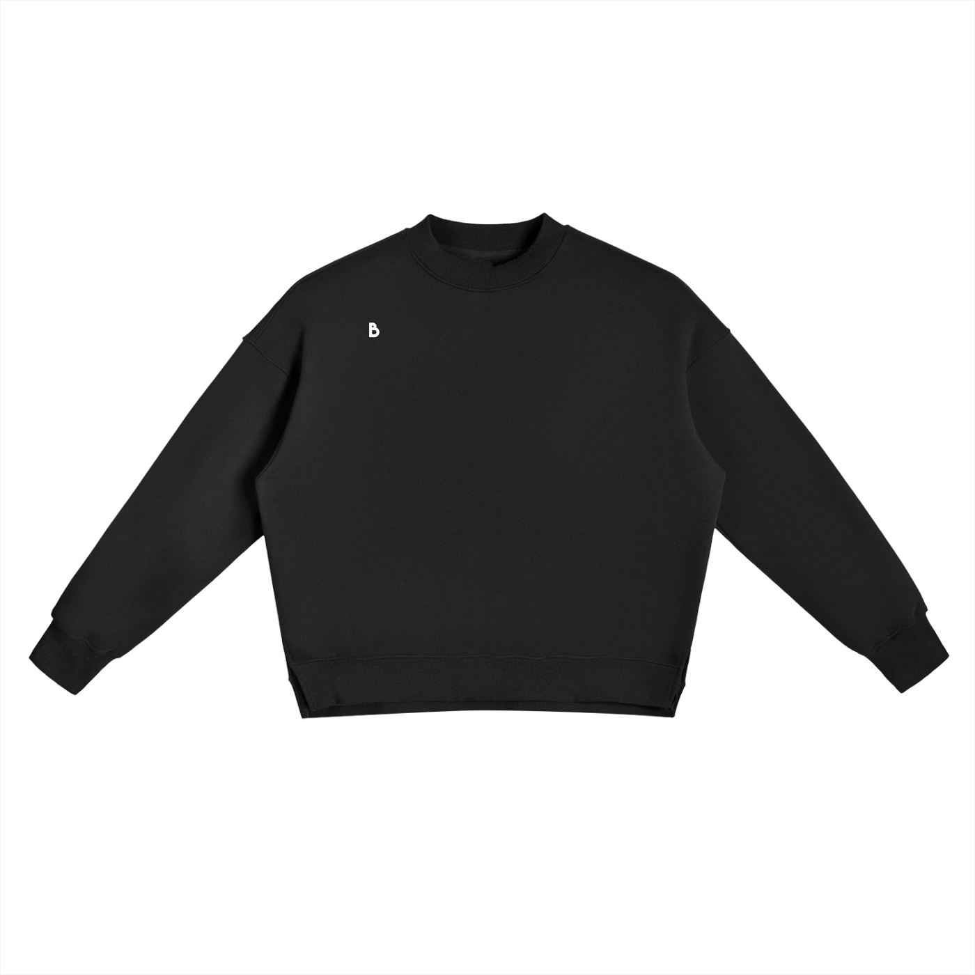 The Signature Fleece Side Slit Crewneck Sweatshirt