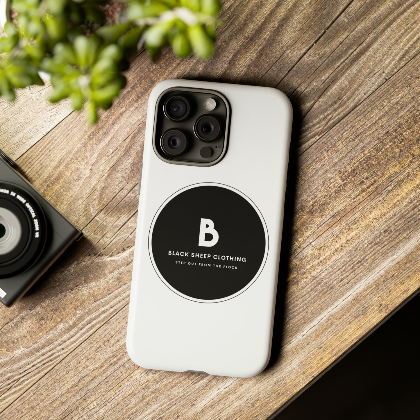 The BSC Black Out Logo Hard Phone case