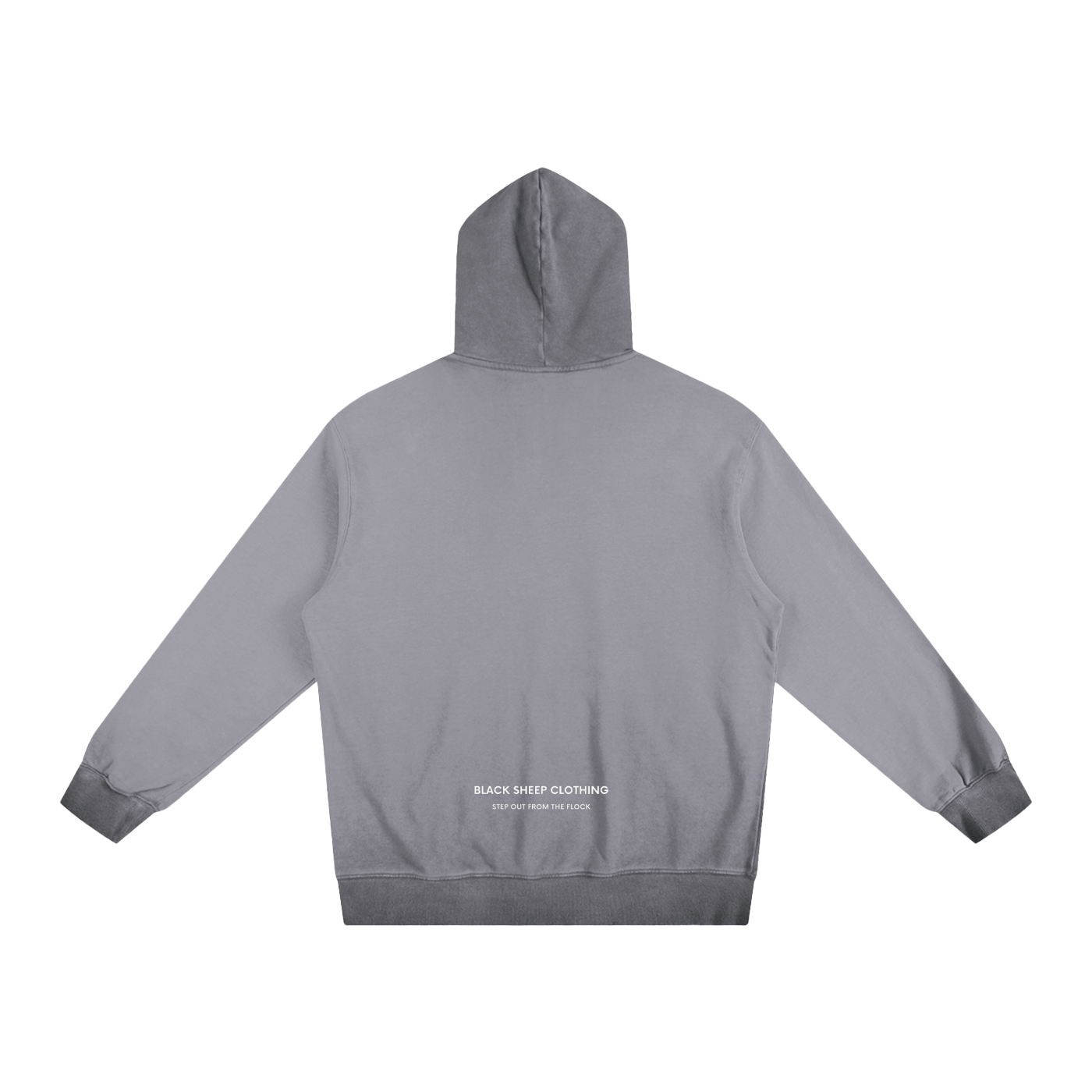 The Signature Ombre Stone Washed Colour pointed Hoodie