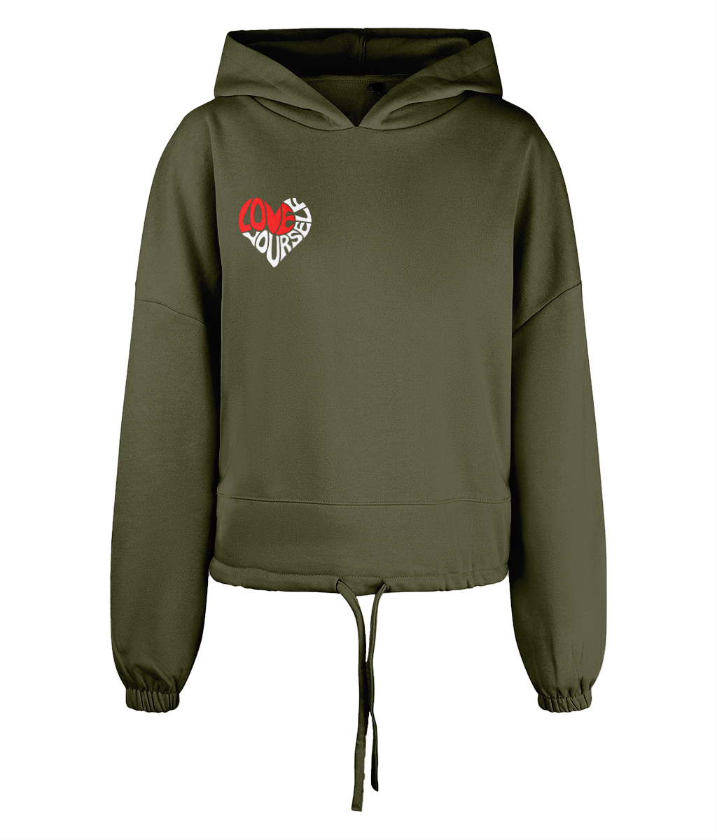 Women's Cropped Oversized Adore Hoodie