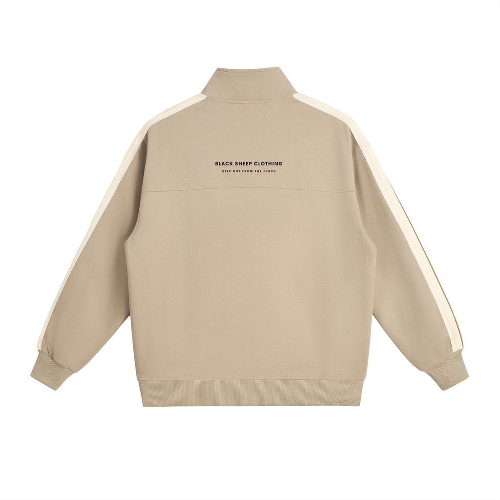 The Essential Contrast Side-Stripe Stand Collar Jacket