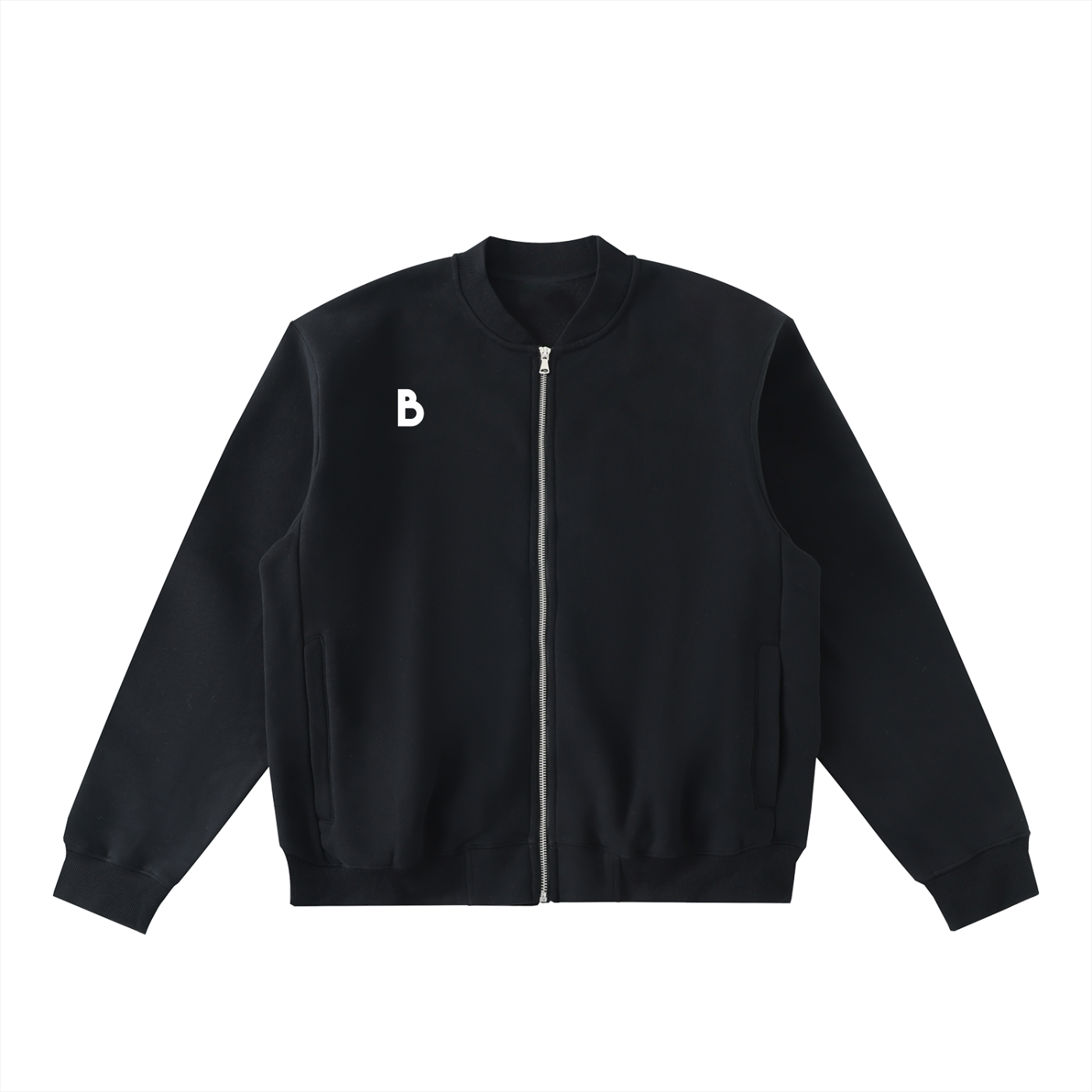 The Signature Zip-Up Fleeced Varsity Jacket