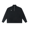 The Essential Half-Zip Rolled Edge Fleece Sweatshirt