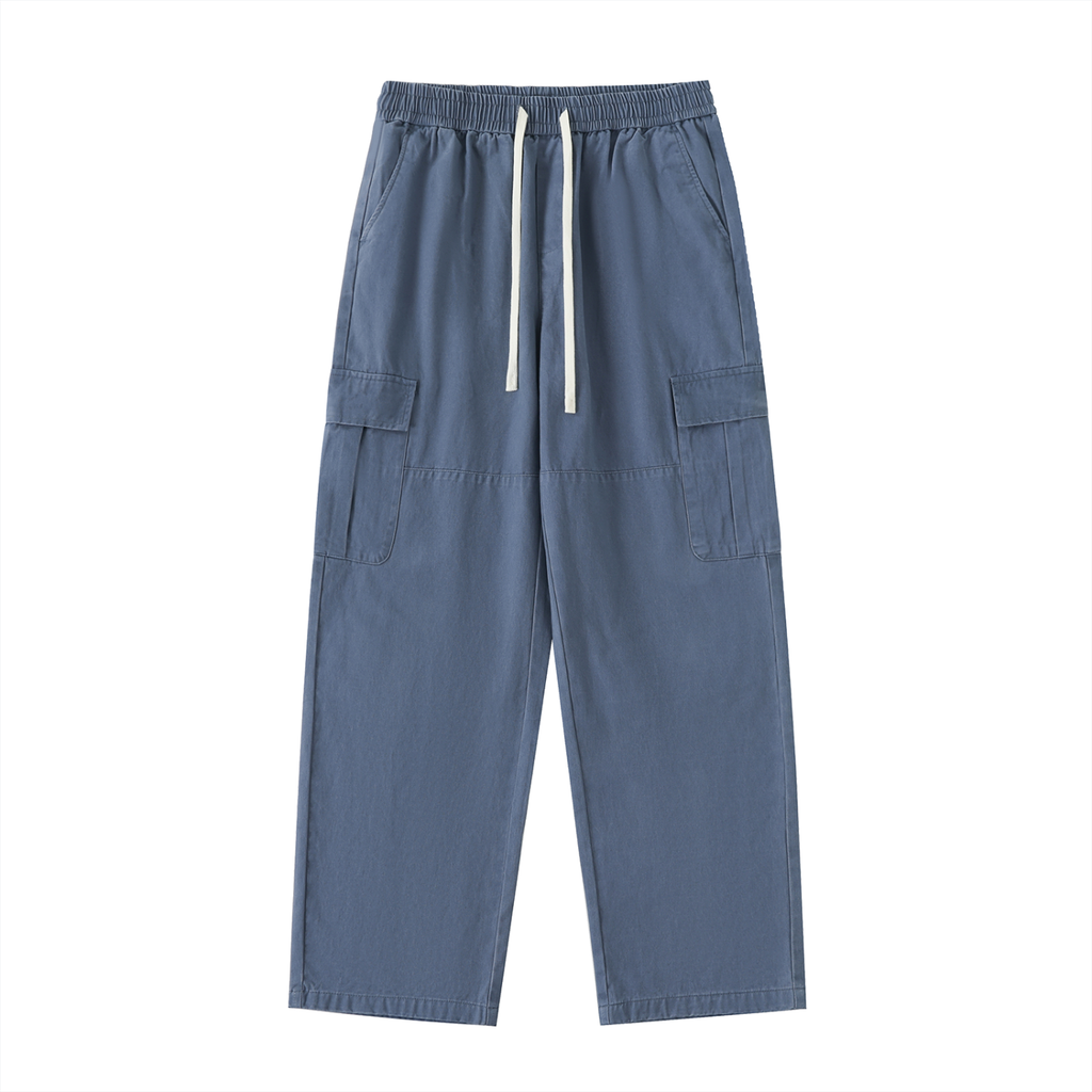 The Signature Drawstring Waist Straight-Leg Cargo Pants