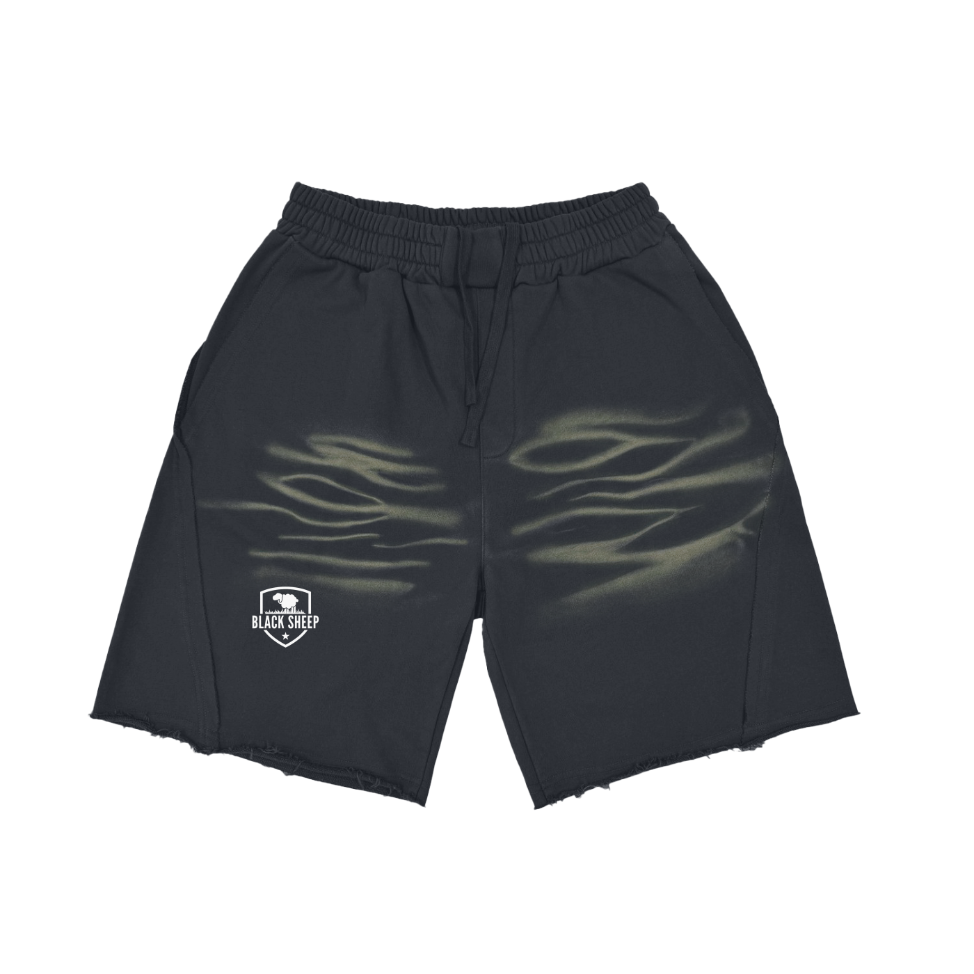The OG Heavyweight  Vintage Washed  Tiger Stripes Short Pants - 360 GSM
