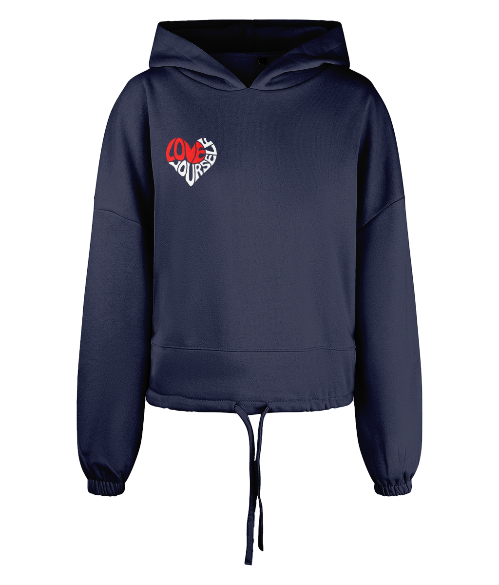Women's Cropped Oversized Adore Hoodie