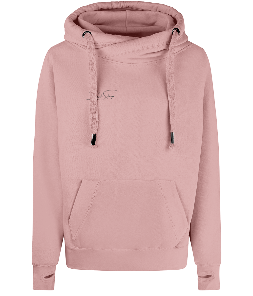 The BSC Signature embroidered Cross neck Hoodie