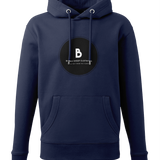 The Black out Logo Hoodie Black