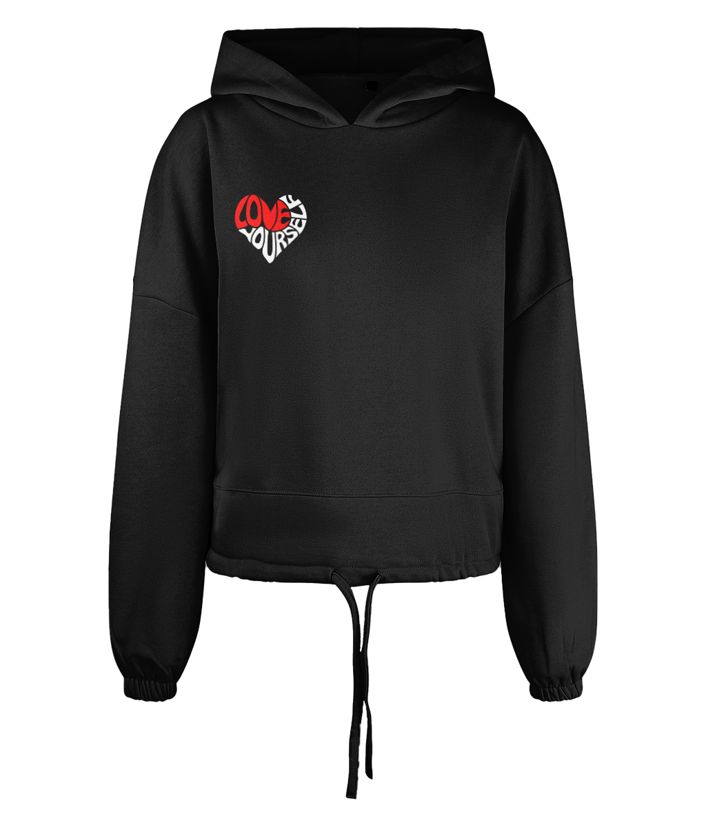 Women's Cropped Oversized Adore Hoodie