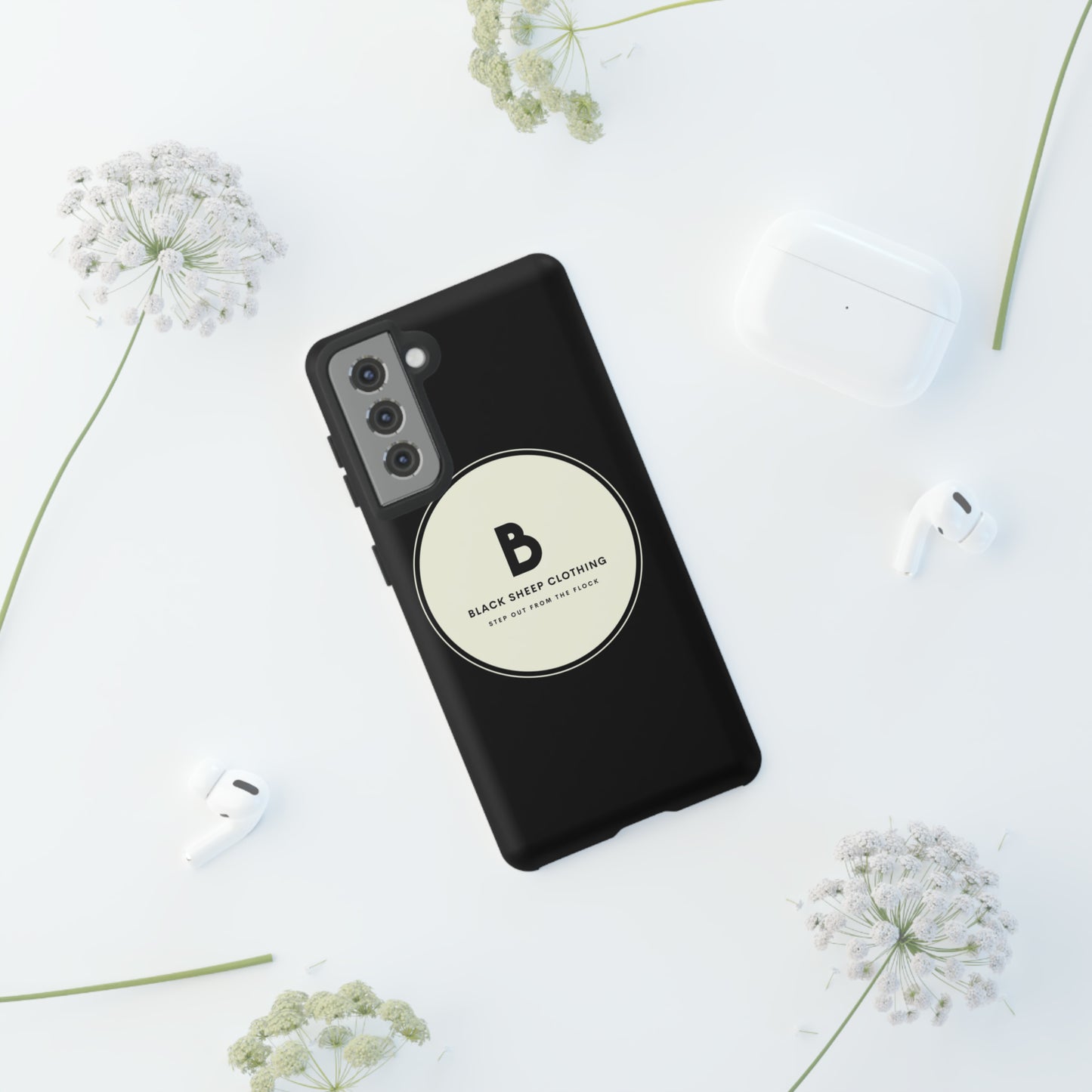 The BSC Original Cream logo Hard Phone case