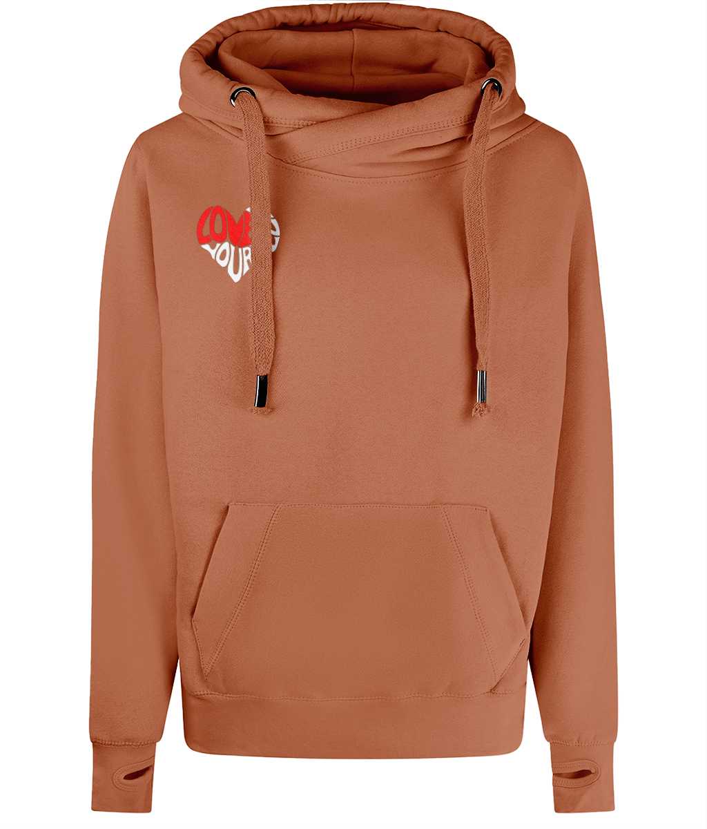The BSC Adore Cross Neck Hoodie