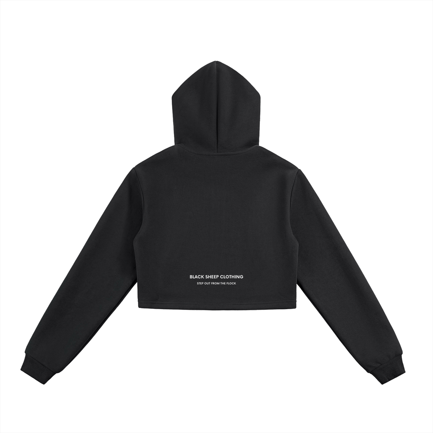 The Women's signature Cropped Zip-Up Hoodie in Black