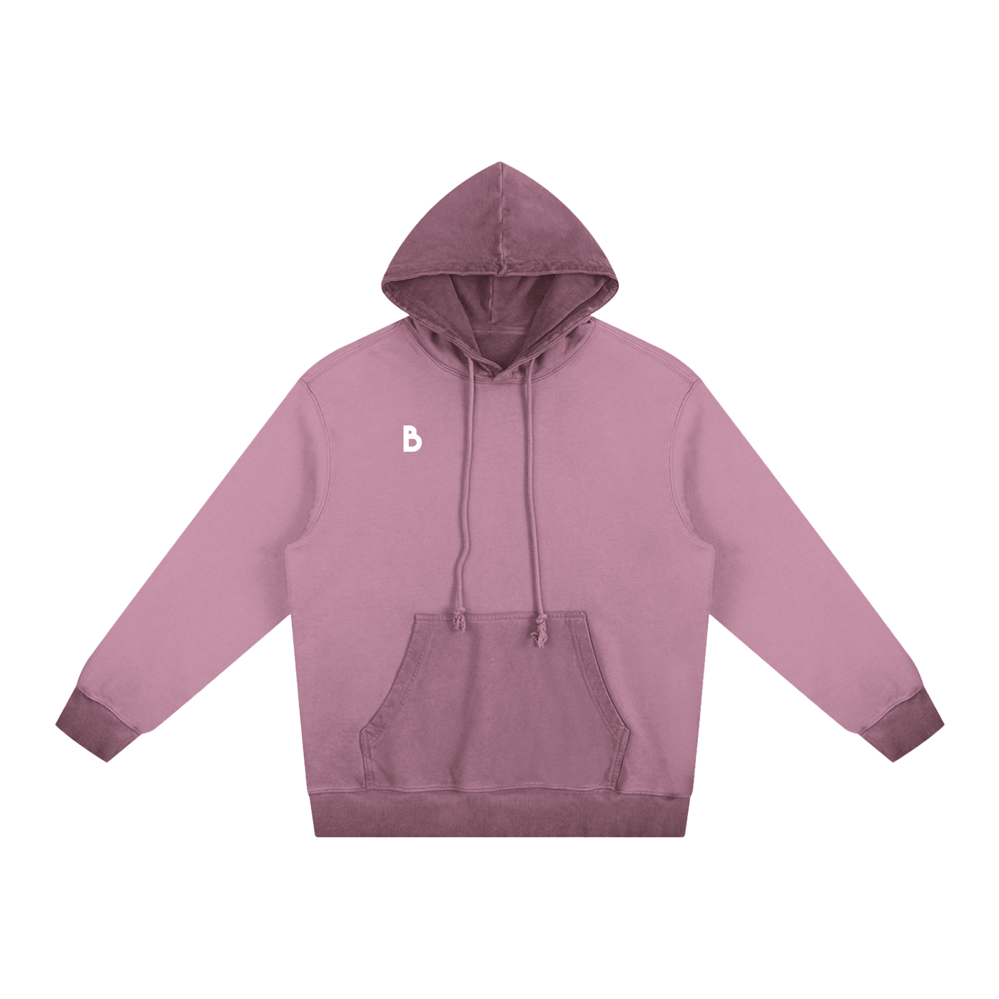 The Signature Ombre Stone Washed Colour pointed Hoodie