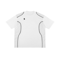 The Signature Contrast Piped Panel T-Shirt in White