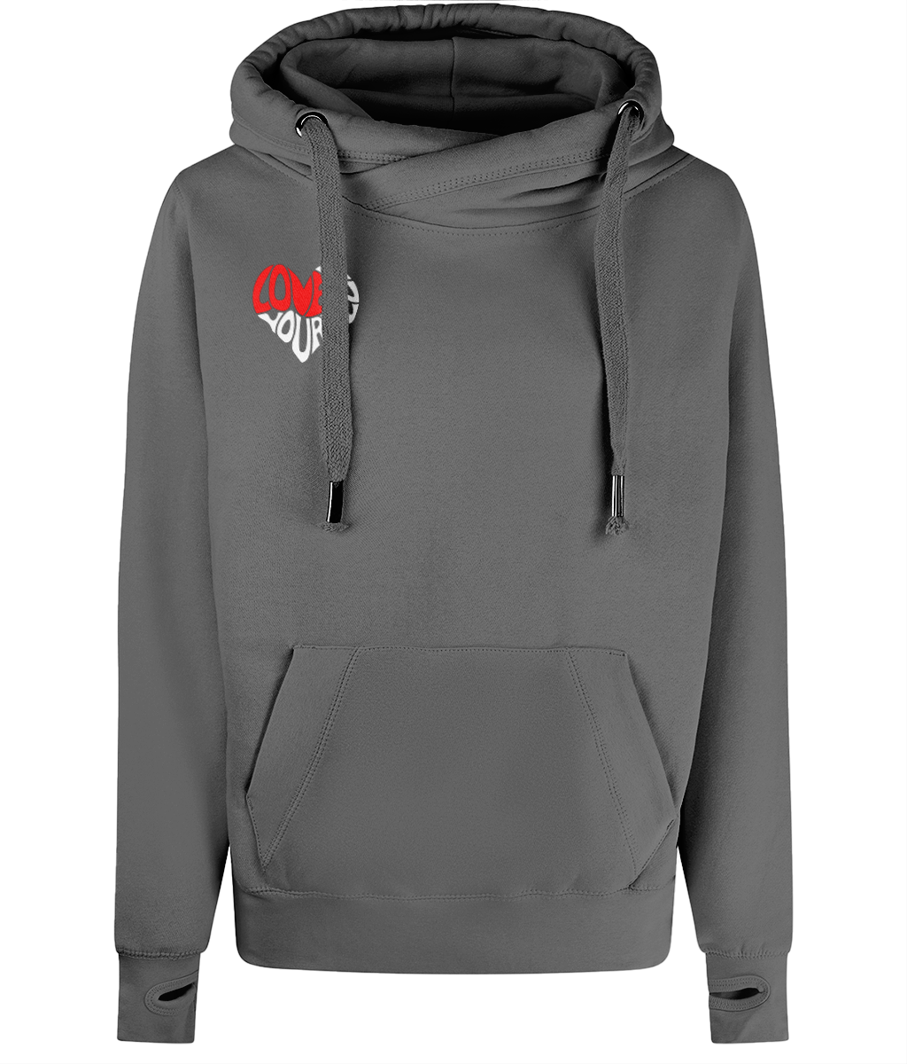 The BSC Adore Cross Neck Hoodie