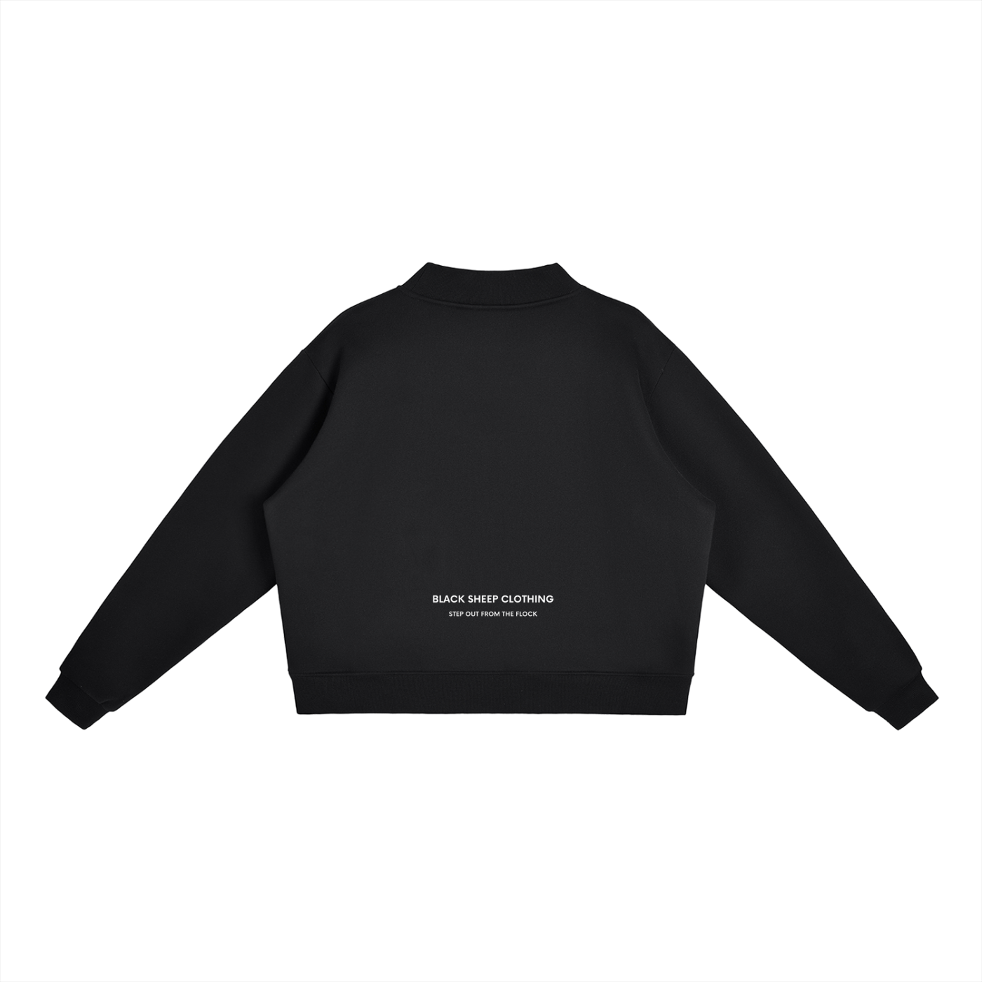 The Essential Fleece Mock-Neck Crew Sweatshirt