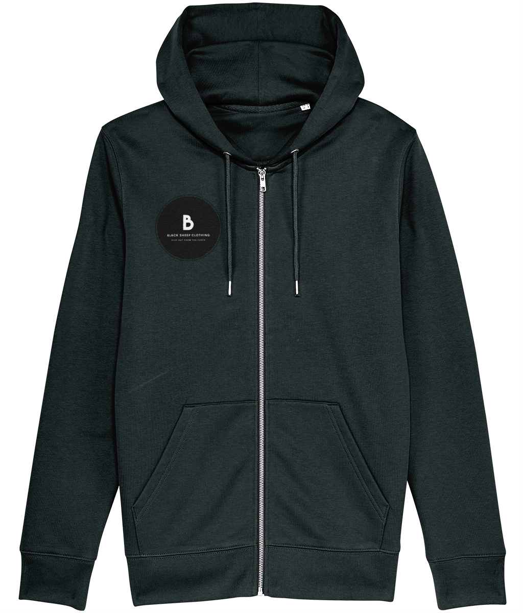 The Black out Logo Zip-Thru Hoodie Sweatshirt