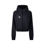 The BSC Noir Cropped Zip-Through Hoodie