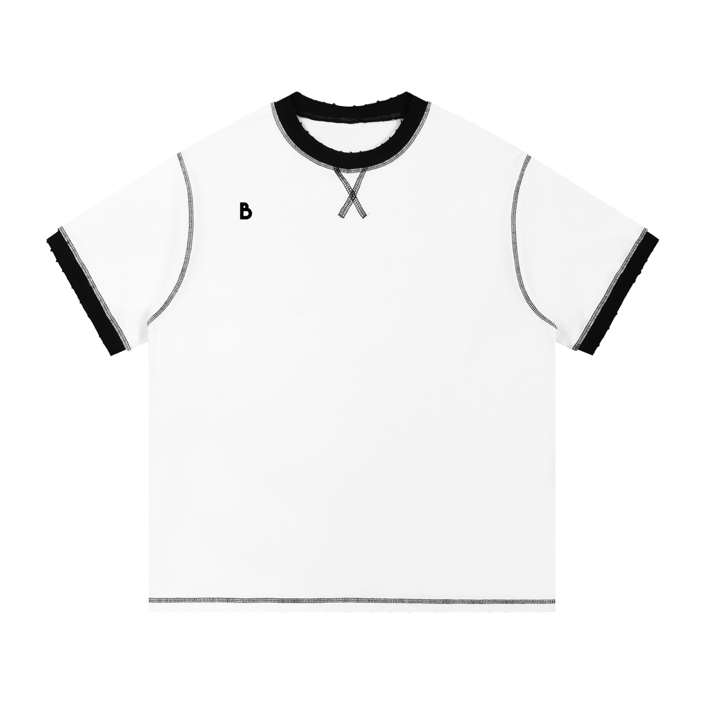 The Essential Contrast-Stitched Cotton T-Shirt