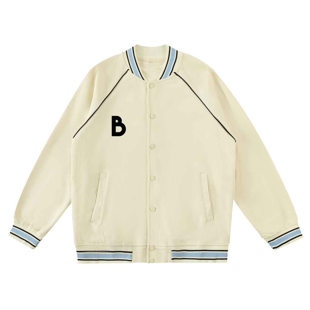 The Signature Contrast Trim Raglan Varsity Jacket