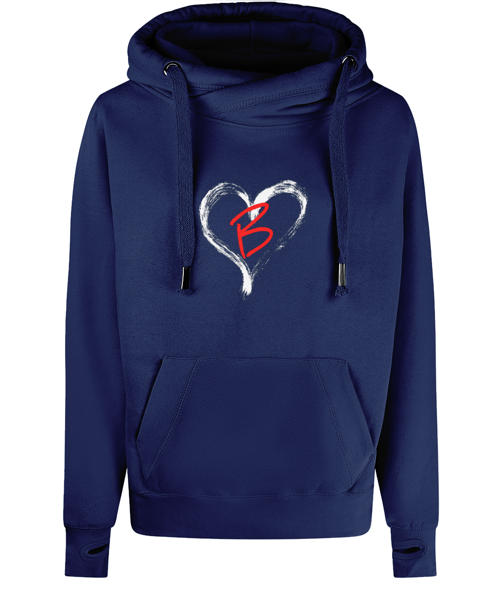 The LOVE Cross Neck Hoodie