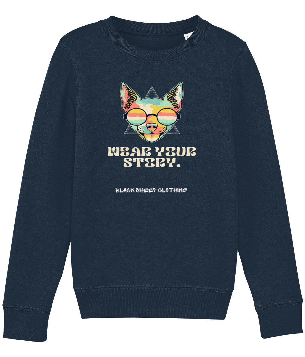 The BSC Kool Katz Kids Crew Neck Sweatshirt