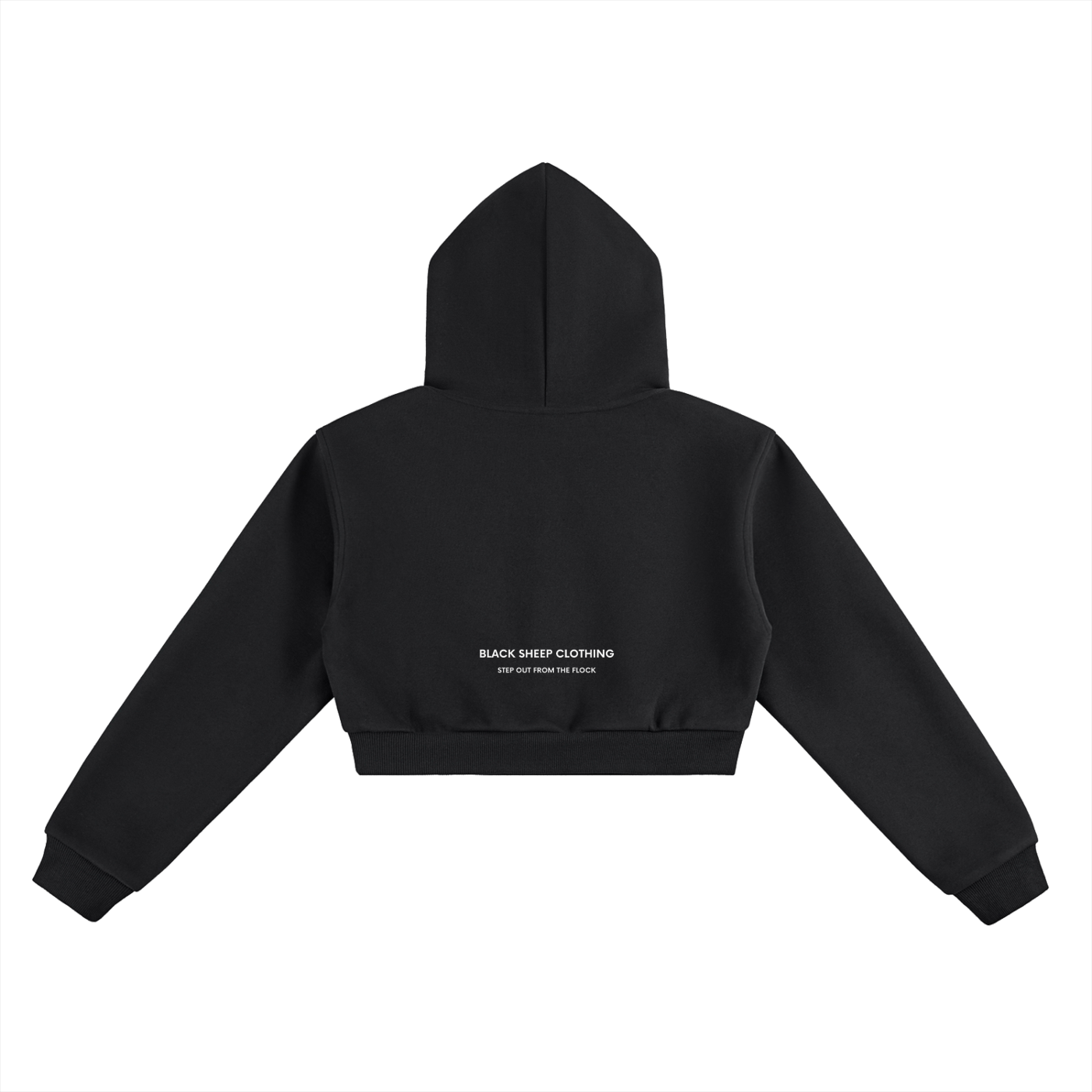 The Women's Signature  Cropped Hoodie in Black