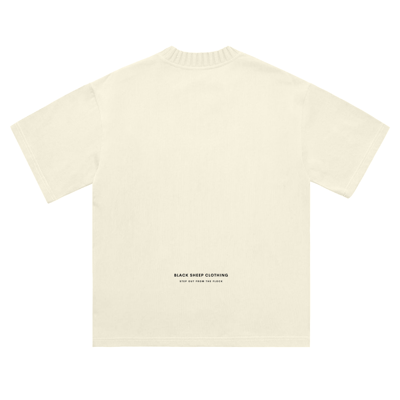 The Signature Heavyweight Knitted Round Neck T-Shirt in Apricot