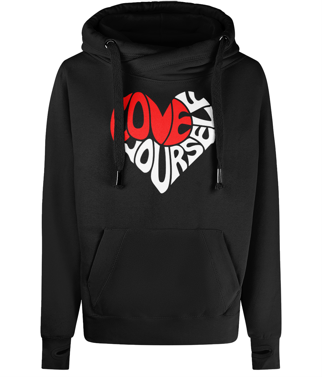 The BSC Adore Cross Neck Hoodie