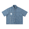 The Signature Distressed Wash Short-Sleeve Shirt