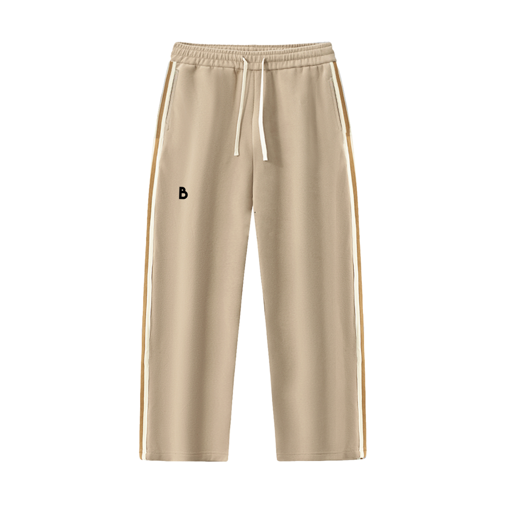 The Essential Contrast Side-Stripe Straight-Leg  Pants