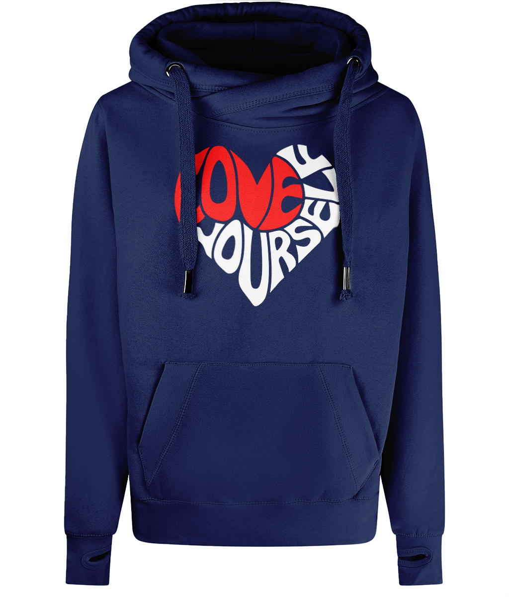 The BSC Adore Cross Neck Hoodie