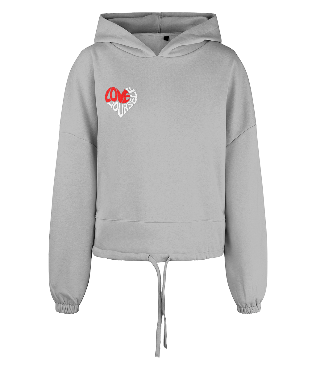 Women's Cropped Oversized Adore Hoodie