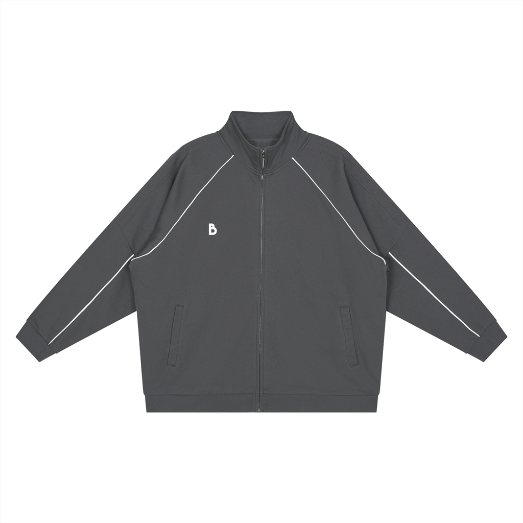 The Signature Reflection Striped Raglan Sleeve Jacket