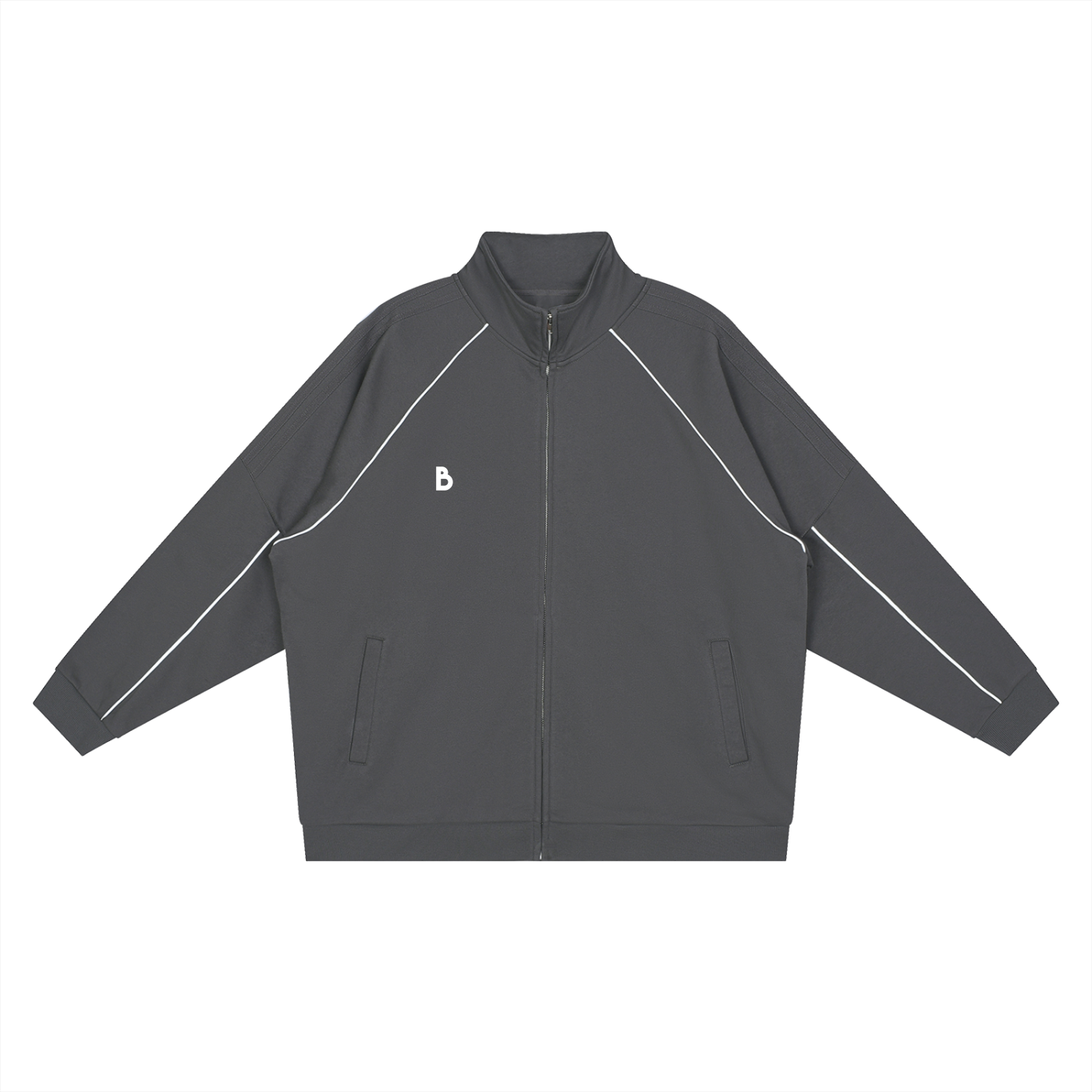 The Signature Reflection Striped Raglan Sleeve Jacket