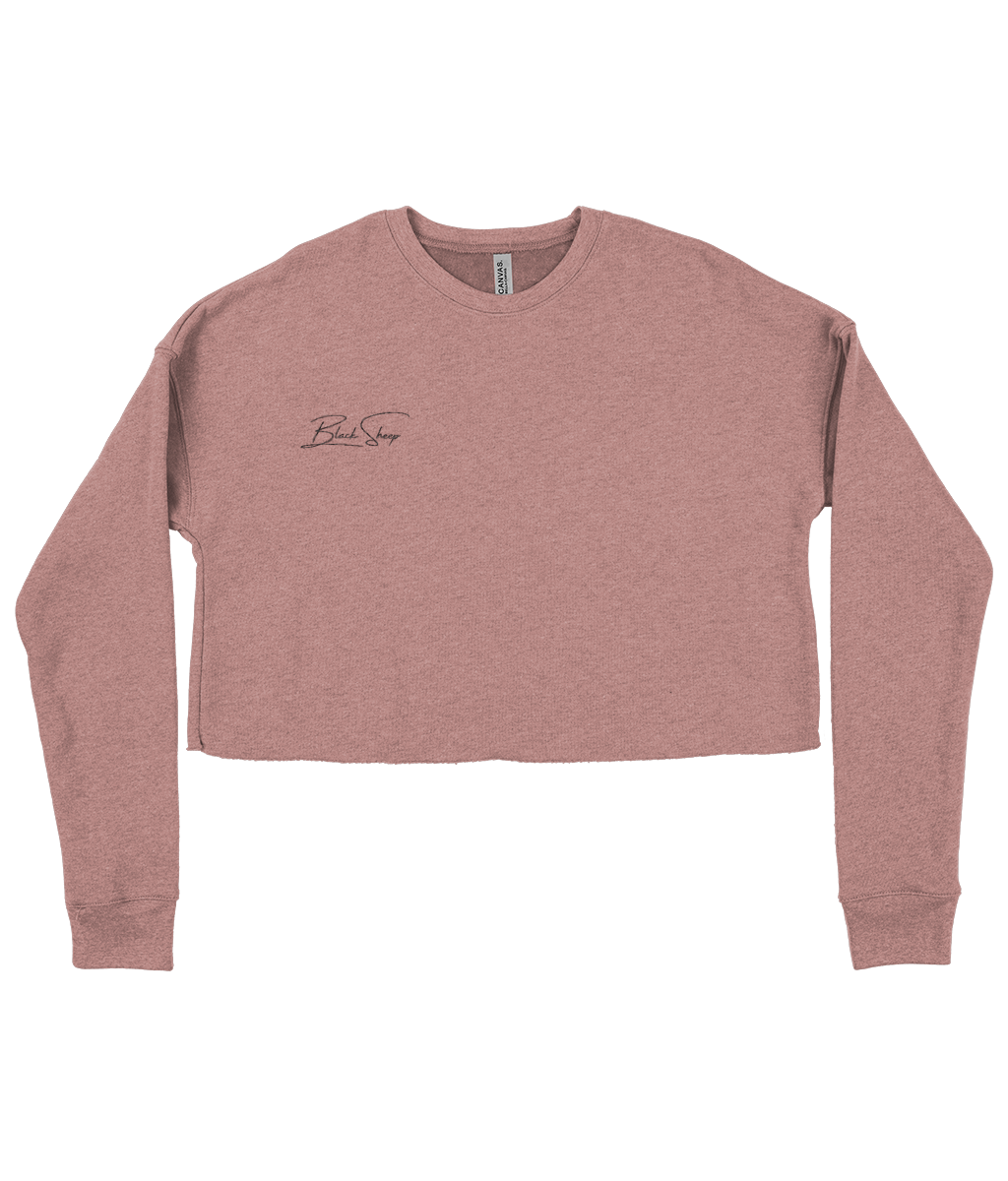 The BSC Signature Embroidered ladies Cropped Sweatshirt