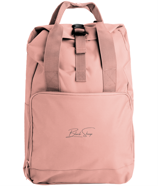 The BSC Signature Embroidered Twin Handle Roll-Top Backpack