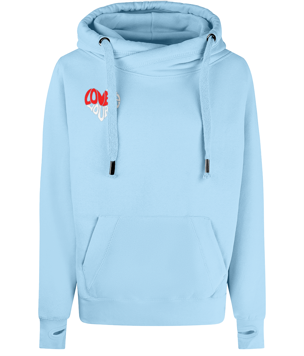 The BSC Adore Cross Neck Hoodie